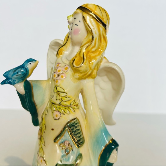 Blue Sky Ceramic Angel 2006 Spring Votive Holder by Heather Goldminc - Picture 6 of 8